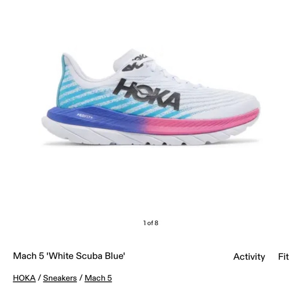 Hoka One One Mach 5 Athletic Running Shoe